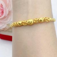 ราคา สร้อยข้อมือทอง น้ำหนัก1บาท ยาว7นิ้ว สร้อยข้อมือทองชุบ ทองปลอม N410 สร้อยข้อมือผู้หญิง ทองไมครอน (20227857264)