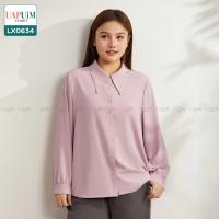 ราคา LX0634 เสื้อแขนยาว สาวอวบ เชิ้ตแขนยาว ดีไซน์คลาสสิก เรียบหรู ติดกระดุมปลายแขน 1 เม็ด กระดุมด้านหน้า ใช้งานได้จริง เสื้อผ้าพลัสไซส์ เสื้อผ้าสาวอวบ คุณภาพพรีเมี่ยม เสื้อ แขน ยาว คน อ้วน เสื้อ เชิ้ต แขน 