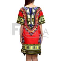 ราคา Fresca African Fishtail Mini Dress Bohemian Print in Cotton มินิเดรสหางปลาแอฟริกัน (21296446376)