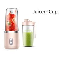 ราคา เครื่องแยกน้ำผลไม้ไฟฟ้าขนาดเล็กพกพาได้สีน้ำเงิน ชมพู1ชิ้นถ้วยน้ำผลไม้อเนกประสงค์สำหรับใช้ในครัวเรือน (21171153154)