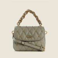 ราคา Guess กระเป๋าสะพายไหล่ กระเป๋าถือ แบบถัก ประดับเพชร แต่งสายโซ่ แฟชั่นสําหรับสตรี 2023 (19864705026)