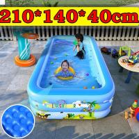 ราคา 10 ปีไม่ชำรุด สระน้ำขนาดใหญ่ PVC สระน้ำเป่าลม สระว่ายน้ำเป่าลม สระน้ำเด็ก สระเป่าลม อ่างน้ำเป่าลม ของเล่นเด็ก สระน้ำ ยาวพิเศษ อ่างน้ำเป่าลม สระว่ายน้ำเด็ก (21395708637)