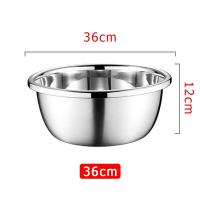 ราคา Stainless Steel Mixing bowl ชามผสมแป้ง แบบหนา ชามผสมวัตถุดิบอาหาร ชามสแตนเลสแท้ กะละมังกลม 30 32 34 36ซม (21352346426)