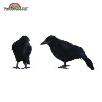 ราคา อีกาปลอมทำจากพลาสติกสำหรับของตกแต่งงานปาร์ตี้วันฮัลโลวีนอุปกรณ์ประกอบฉากการถ่ายภาพอีกาจำลองด้วยขนนก (21117743978)