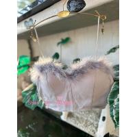 ราคา เสื้อครอป แต่งขนฟรุ้งฟริ้ง (20895014195)