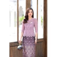 ราคา เสื้อลูกไม้ ผ้าลูกไม้ใยบวบเนื้อดี ลายลูกไม้แน่น (21405648820)