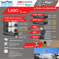 ราคา ผ่อน0 10เดือน Hikvision ชุดกล้องวงจรปิด แบบAnalog สุดคุ้ม ดู Online สดย้อนหลังฟรี พร้อมบริการติดตั้งในกรุงเทพและปริมณฑล (15245681153)