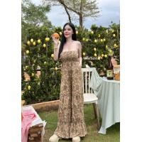 ราคา จั๊มสูทเกาะอกกางเกงขายาว จั๊มขนมชั้นลายดอกเดซี่ จั๊มเกาะอกขายาว (20451906777)