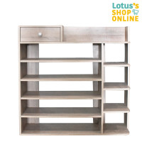 ราคา LOTUSS โลตัส ชั้นวางรองเท้า 5ชั้น ขนาด 100X29X100 ซม สีโซลิค (21304248198)