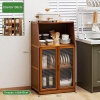 ราคา XINLANYASHE ตู้เก็บชามตู้เก็บของตู้เก็บชาครัวเรือนตู้ครัวห้องนั่งเล่น Rak Multifungsi ตู้แขวนผนังสำหรับชั้นวางในห้องครัวสำหรับตู้เก็บของชั้นวางเอนกประสงค์ตู้เก็บของในครัวประตูโปร่งใสกล่องที่เก็บเอกสาร