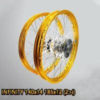 ราคา ชุดล้อโล วงล้อINFINITY 140x14 185x12 2วง ดุมเงา หน้า หลัง ดุมเสตอร์ MSX 125 MSX SF DEMON 125 (17610119403)