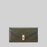ราคา Polo Ralph Lauren กระเป๋าขนาดเล็กผู้หญิง Polo ID Leather Wallet รุ่น WAPOSLG0G220103 สีเขียว (21398401384)