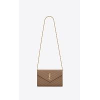 ราคา YSL กระเป๋า SAINT LAURENT bag CASSANDRE MATELASSÉ CHAIN WALLET IN GRAIN DE POUDRE EMBOSSED LEATHER Cross Body bags Shoulder bags (21146949232)