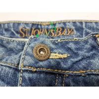 ราคา ST JOHNS BAY ยีนส์มือ2 F1049 เอว31 32 เป้า12 5 สะโพก 40 42 ยาว 41ปลายขา9 5สีเข้มสภาพดีมากๆๆผ้ายืดนิดกระบอกปลายขาบานนิดผ้ามีรอยขาดเป็นขีดเล็ก (19766553045)