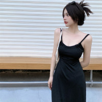 ราคา SODSAI พร้อมส่ง เดรสยาว เชือกผูกด้านหลัง ผ้าลื่นมัน สุดเซ๊กซี่ โชว์หลัง (21361729963)