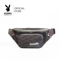 ราคา Playboy กระเป๋าคาดอกคาดเอวผู้ชาย ลิขสิทธิ์แท้ รุ่น ST B234PBM258 BK ดีไซน์กระเป๋าชายคาดเอวPVCลายเส้นPBสกรีน3เหลี่ยม สีดำ (21428780391)