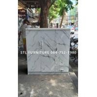 ราคา ส่งฟรี ประกอบฟรี ตู้เสื้อผ้าไม้ 3 บาน เตี้ย ตู้เสื้อผ้าเด็ก หินอ่อน ขาว โซลิด โอ๊ค หินดำ (13179795907)