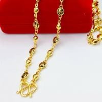 ราคา JJLSHOP M20 สร้อยคอลายนะโม ทองไมครอน ทองหุ้ม ทองชุบ ทองปลอม เทียบเท่าน้ำหนัก 1 บาท ความยาว 24 นิ้ว (18263592082)