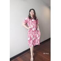 ราคา New Collection b250 แฟชั่นชุดเดรสอัดพลีทพิมพ์ลายกราฟฟิกสวยตรงปกยืดFreesize ชุดเดรสสาวอวบ ชุดแซกสีสดใส ลายหลุยส์ (21254642624)