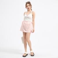 ราคา Closet Crush Lemonade กระโปรงสั้นทรงเอผูกเอวสีชมพู (21385560175)
