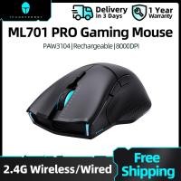 ราคา จัดส่งภายใน3วัน Ml701pro ธันเดอร์บอท เมาส์สำหรับเล่นเกมส์แบบมีสายโหมดไร้สายแบบคู่ Ml703pro เมาส์ RGB ไร้สายชาร์จได้2 4ก (21321446456)