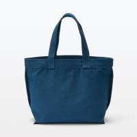 ราคา มูจิ กระเป๋าสะพายข้างผ้าฝ้ายทรงกว้าง MUJI Canvas Wide Tote Bag (21398405028)