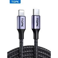 ราคา Topk USB C TO Lightning CABLE 20W PD Type C สายชาร์จเร็วสำหรับ iPhone 14 13 12 11 XS PRO MAX iPad MacBook สายข้อมูล (21171204769)