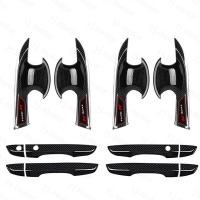 ราคา KLNU 2016 2021 Honda Civic FC ฝาครอบมือจับประตูรถยนต์ฝาครอบชามตกแต่งคาร์บอนไฟเบอร์ (16169091790)
