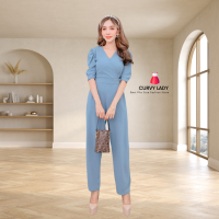 ราคา JL13 โปรลดล้างสต๊อกจั้มสูทขายาว ไขว้หน้า ผ้ายืดทั้งตัว มีไซส์สาวอวบ S33 35 M L36 40 L XL40 44 ชุดผู้หญิง ชุดสาวอวบ ชุดออกงานหรูๆ ชุดทำงาน (21340820675)