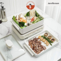 ราคา พร้อมส่ง Jenniferoom Multi Grill 4L รุ่น JR MG1910WH ชุดเตาอเนกประสงค์ หม้อ กระทะปิ้งย่าง เตาปิ้งย่างเกาหลี (19879267148)