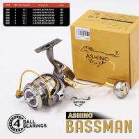 ราคา Small Fishing รอกสปินนิ่ง Ashino รุ่น BassMan 4 BB สี เงิน ทอง เบอร์ 1000 6000 (21423200254)