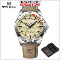 ราคา NAVIFORCE นาฬิกา ผู้ชาย Brand Mens Watches Fashion Leather Men Quartz Business Date Day Casual Waterproof Sport นาฬิกา NF8023 (21339948861)