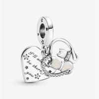 ราคา พร้อมส่ง สินค้าแท้ Pandora Cats Hearts Dangle Charm (17934855896)
