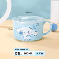 ราคา ชามเซรามิค มีหู Sanrio แท้ พร้อมฝาปิด 800ml เข้าไมโครเวฟได้ ชามมาม่า ถ้วยมาม่า ลายการ์ตูน ซานริโอ้ Bluerubystore (20862563152)