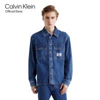 ราคา CALVIN KLEIN เสื้อเชิ้ตแขนยาวผู้ชาย ทรง Relaxed รุ่น J325558 1A4 สียีนส์ (21410413186)