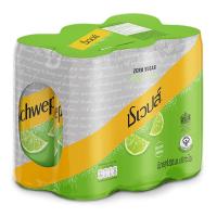 ราคา Schweppes ชเวปส์ น้ำอัดลม มะนาวโซดา ไม่มีน้ำตาล ขนาด 330 มล แพ็ค 6 กระป๋อง (16782650017)