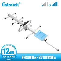 ราคา Lintratek 2G 3G 4G Yagi เสาอากาศ12dbi 698 2700MHz เสาอากาศ WiFi สำหรับโทรศัพท์มือถือสัญญาณ Booster GSM UMTS LTE Repeater (21358652683)