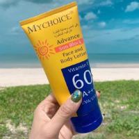 ราคา ครีมกันแดด My choice SPF60 PA SUN Block ขนาด 150 ML เหมาะสำหรับ ผิวทุกประเภท (21414943964)
