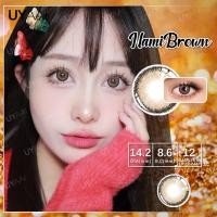 ราคา NEW COD UYAAI Colored Contact Lens 14 2mm Big Eyes Nami Brown Cosmetic Lens Natural Look Monthly contact lense (21261862829)