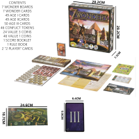 ราคา 7 Wonders Board Game 7สิ่งมหัศจรรย์ยอดนิยมเกมปาร์ตี้ เวอร์ชั่นภาษาอังกฤษ (21344163296)
