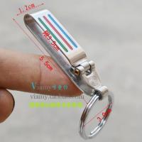 ราคา Boyou พวงกุญแจที่แขวนกุญแจรถยนต์ทำจากสแตนเลสสำหรับผู้ชายสายหนังหัวเข็มขัดแบบเสียบสายหนังสไตล์วินเทจ (20841412666)