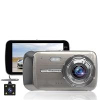 ราคา กล้องติดรถยนต์ HD 1080P หน้า หลัง จอ4 นิ้ว กล้อง SONY กลางคืนชัดเจน HD มีระบบ WDR ชัดในโหมดกลางคืน (20072075826)