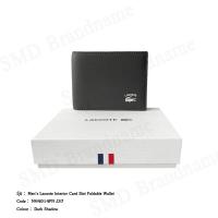 ราคา Lacoste กระเป๋าสตางค์ รุ่น Mens Lacoste Interior Card Slot Foldable Wallet Code NH4014PN J37 (21405561226)