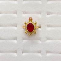 ราคา แหวนเต่าพลอยเพชรล้อม แหวนปรับไซร์ (20118716012)