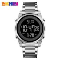 ราคา SKMEI ดิจิตอล2 Time Mens นาฬิกาแฟชั่น LED Digital นาฬิกาข้อมือ Chrono Count Down Alarm ชั่วโมงสำหรับ Mens Reloj Hombre 1611 (21341320933)
