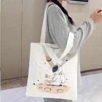 ราคา Ambag Tote Bag กระเป๋าผ้าแคนวาส พิมพ์ลายน่ารัก สไตล์เกาหลี กระเป๋าสะพายไหล่ (21263651687)