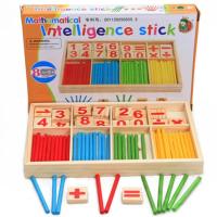 ราคา DIY Montessori ของเล่นคณิตศาสตร์จำนวนบล็อคไม้นับ Sticks การเรียนรู้เกมการศึกษาของขวัญของเล่นสำหรับเด็ก (21170886513)