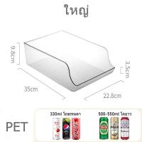 ราคา กล่องเก็บของในตู้เย็น PET ชั้นวางเครื่องดื่มในตู้เย็น ตู้เย็นลิ้นชักเครื่องดื่ม Automatic Sliding ที่วางกระป๋องเบียร์โค้กโซดา (21110295631)