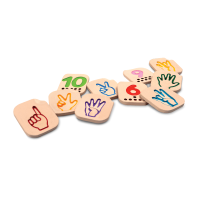 ราคา PlanToys Hand Sign Numbers 1 10 ของเล่นนับเลขภาษามือ ของเล่นเสริมพัฒนาการ ของเล่นสำหรับเด็กอายุ 2 ขวบขึ้นไป (14124597227)