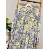 ราคา Fashion pleat dress แฟชั่นชุดเดรสผ้าชีฟองอัดพลีทพิมพ์ลายดอกไม้ ชุดเดรสยาวลายดอกไม้ แฟชั่นสาวอวบ ชุดคลุมท้องแฟชั่นคนท้องใส่ได้ (20365927649)